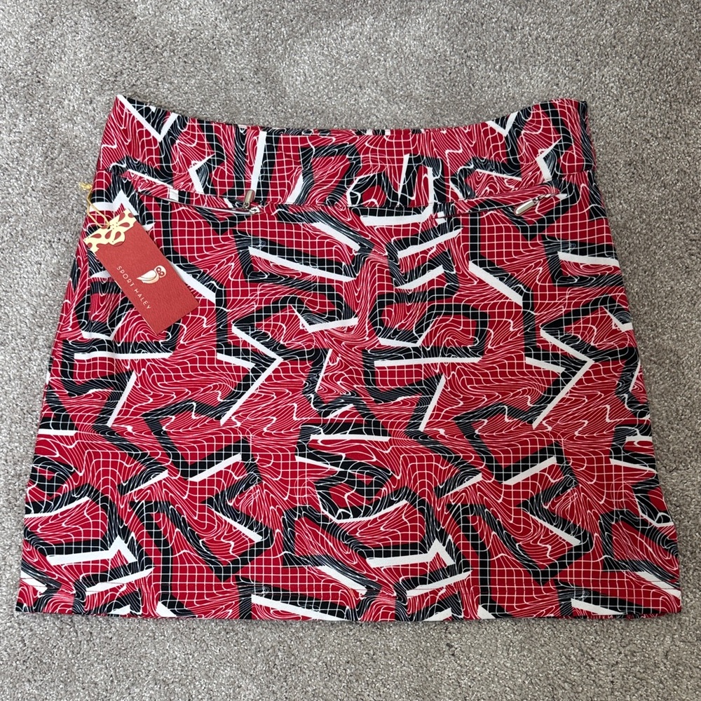 NWT golf skirt skort Sport Haley geometric print size 4